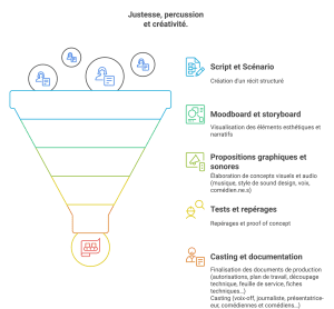 les étapes de la production audiovisuelle