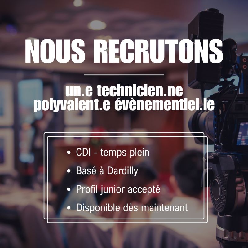 production audiovisuelle recrutement